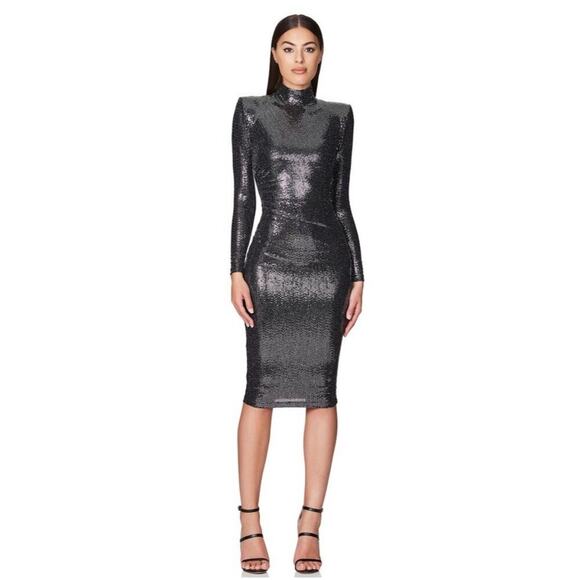 NWT Nookie Bellagio Long Sleeve Dress S Small - Picture 1 of 10